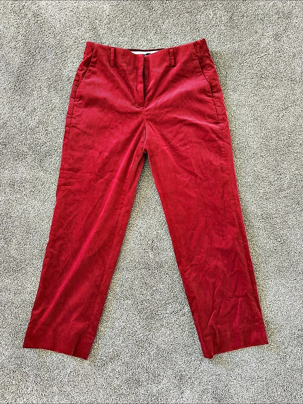 J.CREW Red Straight Leg Pants Size 10